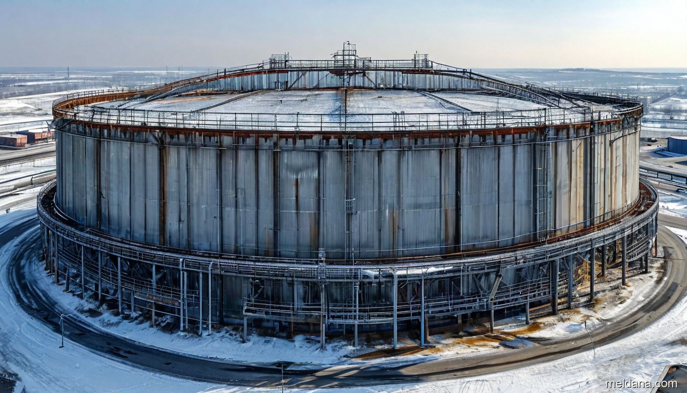 Антидроновая защита резервуара РВС-50000 Салехарде — ЗОК ЗАСЛОН по СП 542